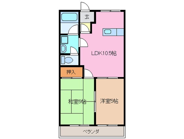 サンヒルズの物件間取画像